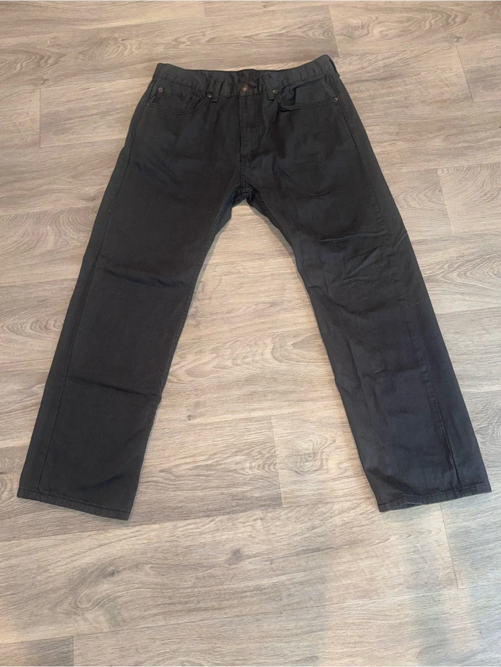 Levi's Men's Black Straight-Leg Jeans